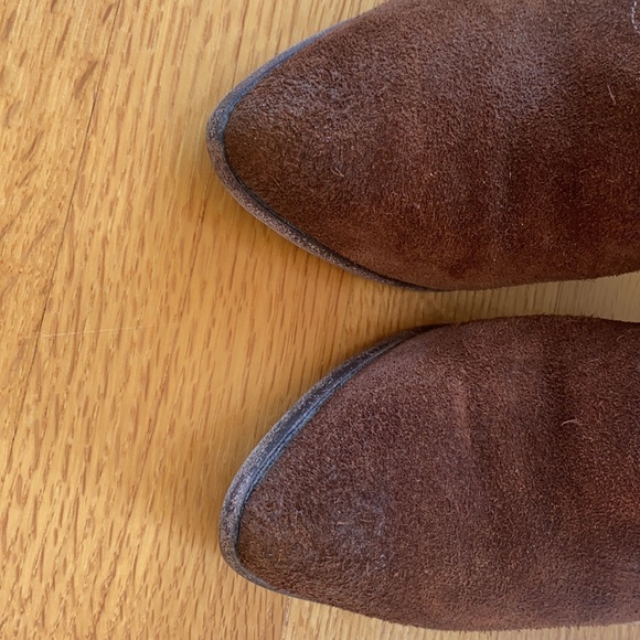 FRYE Reed Brown Suede Booties - Picture 4 of 9